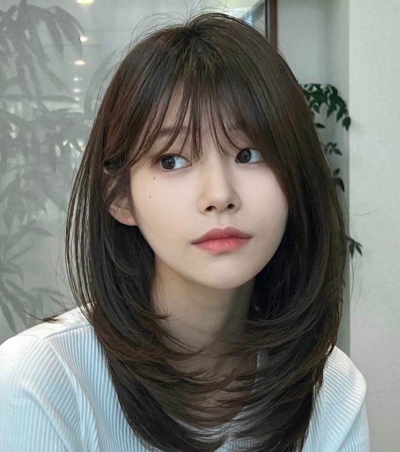 tóc mái pháp nữ siêu đẹp