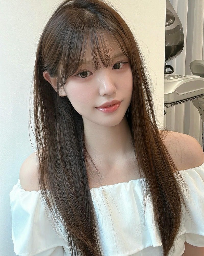 tóc mái pháp thẳng