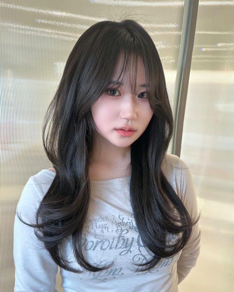 tóc mái pháp thưa