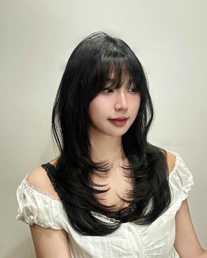 tóc mái pháp xinh