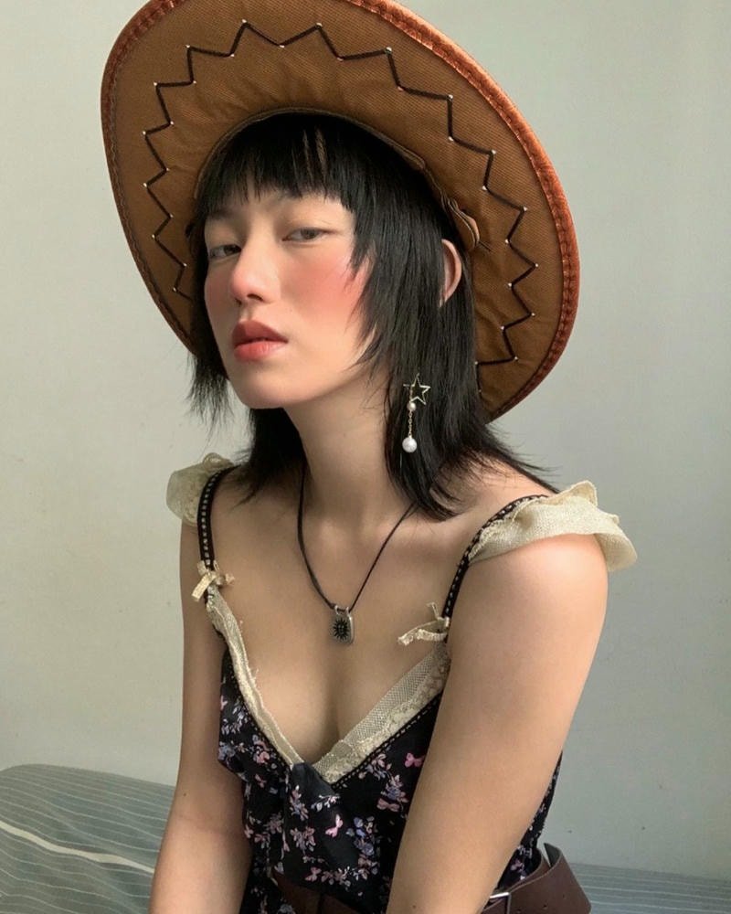 tóc mullet layer nữ dài