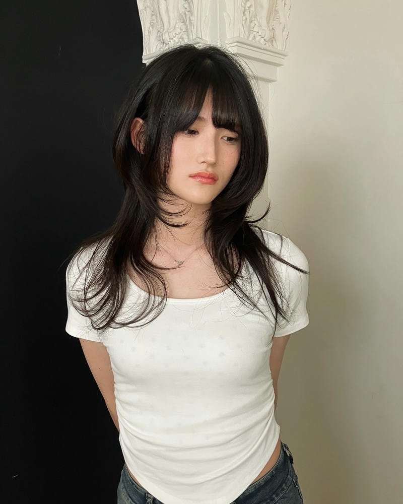 tóc mullet layer nữ ngắn