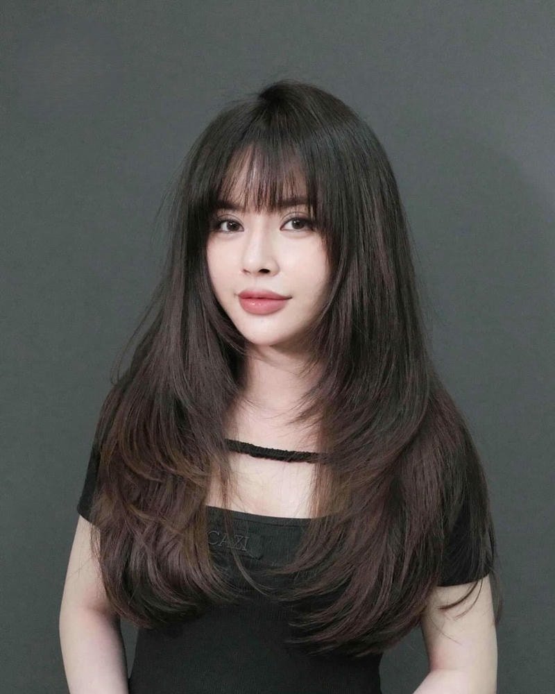 tóc mullet nữ dài