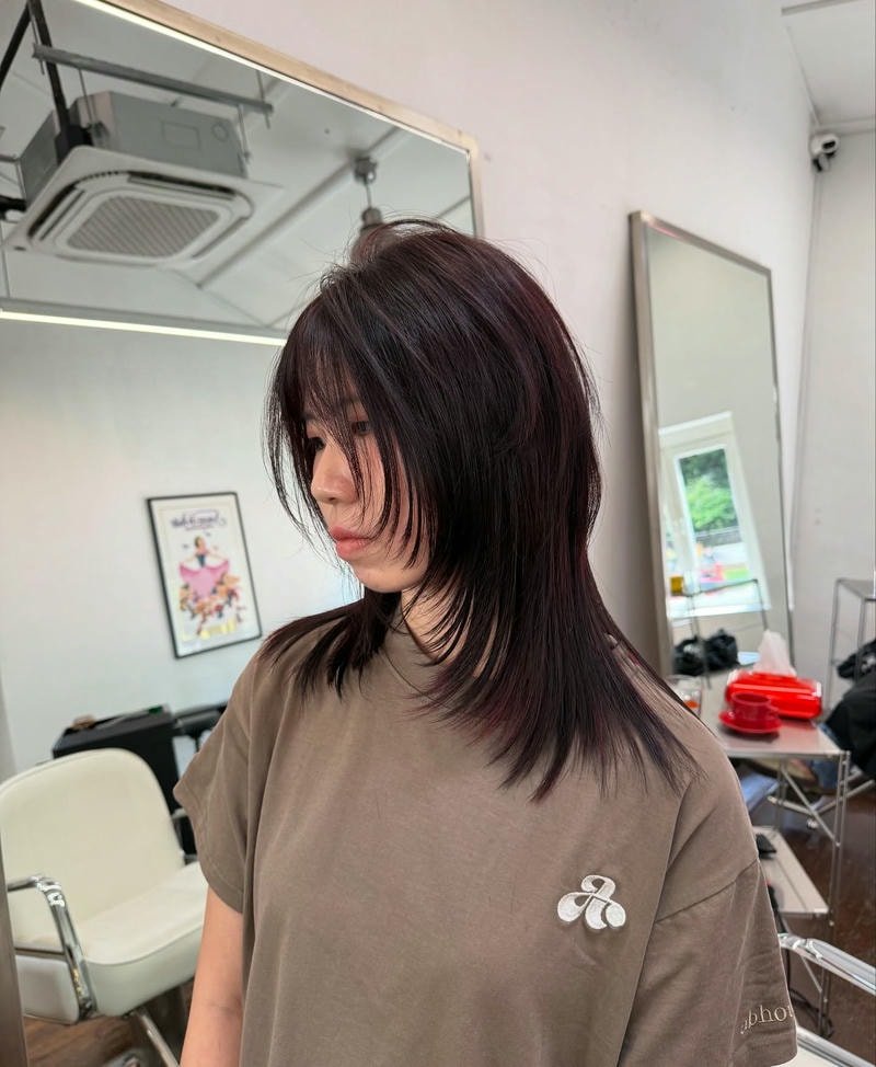 tóc mullet nữ ngắn