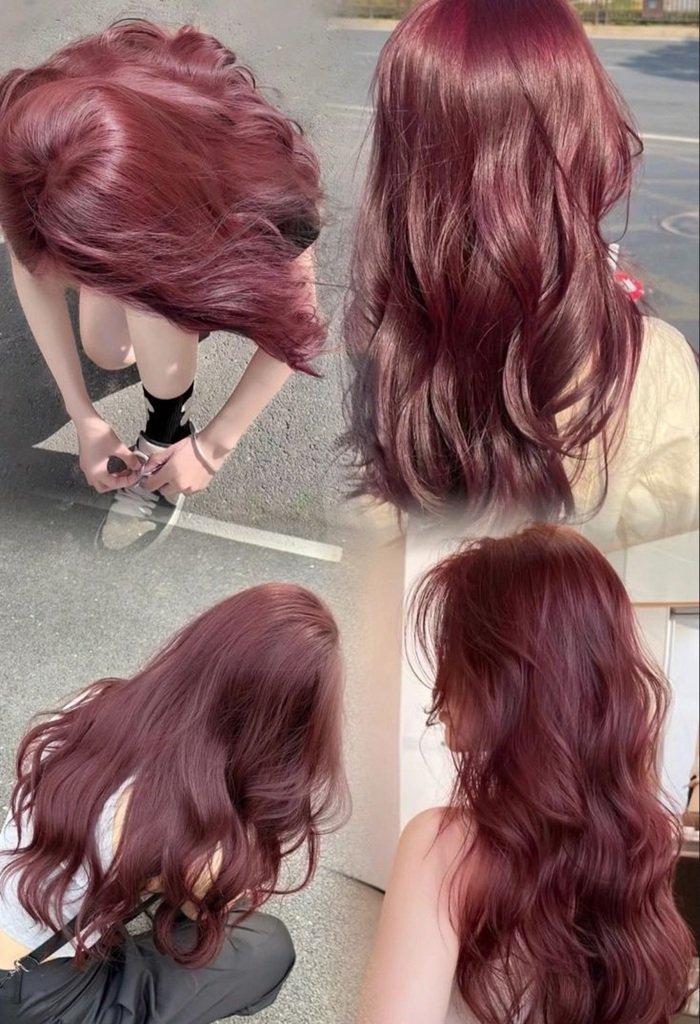 tóc nâu cherry