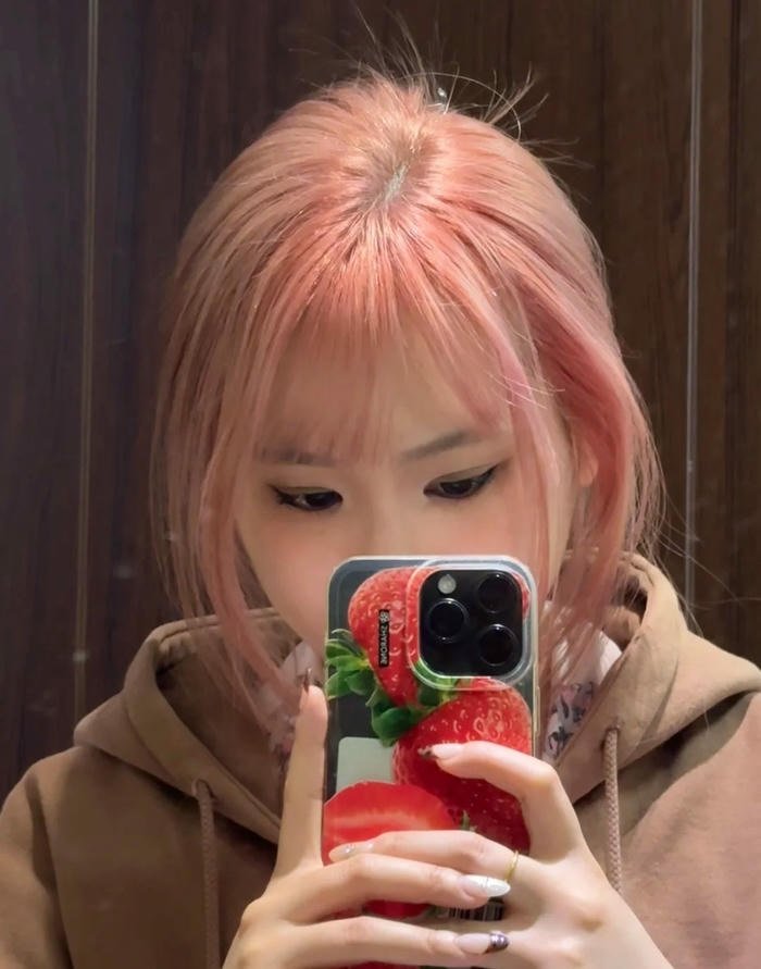 tóc nâu hồng