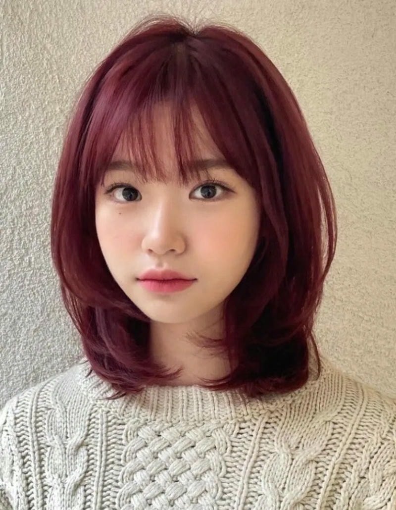 tóc ngắn layer ngang vai