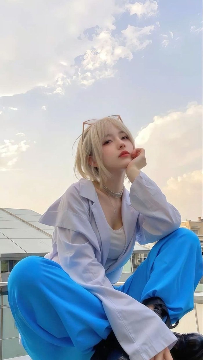 tóc nhuộm bạch kim