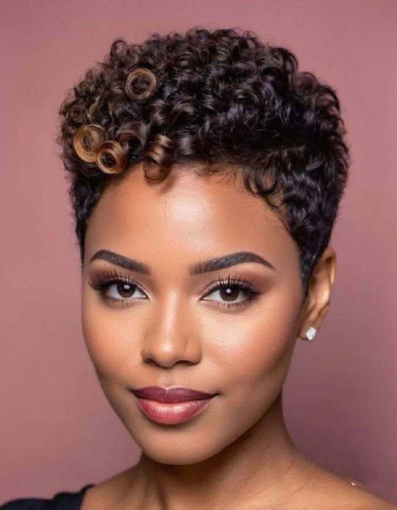 tóc pixie mái thưa