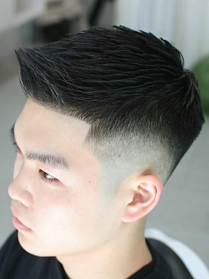 tóc short quiff chất