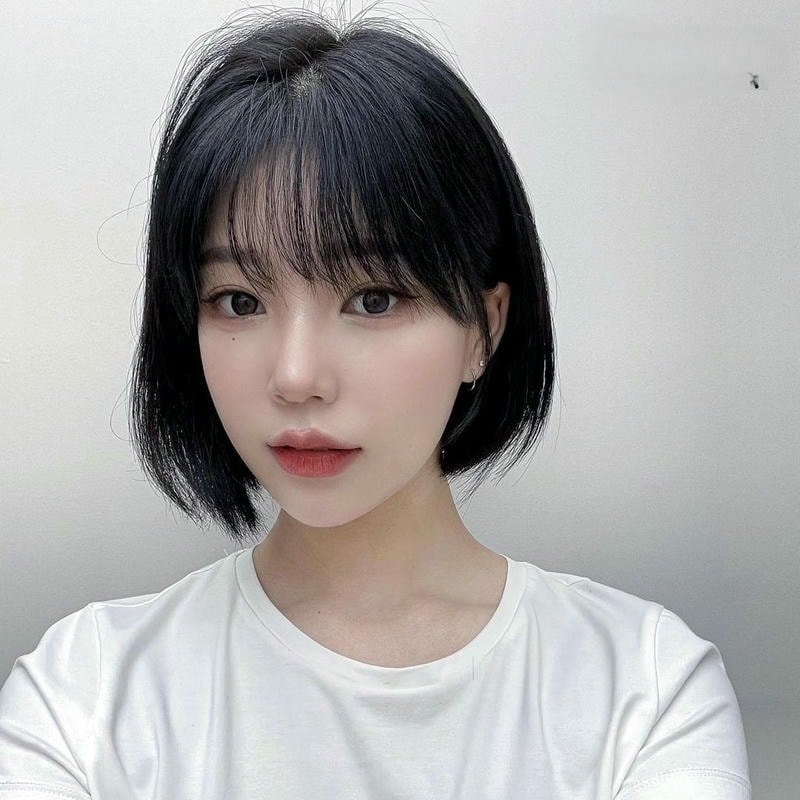 tóc tém cho mặt tròn to cực đẹp