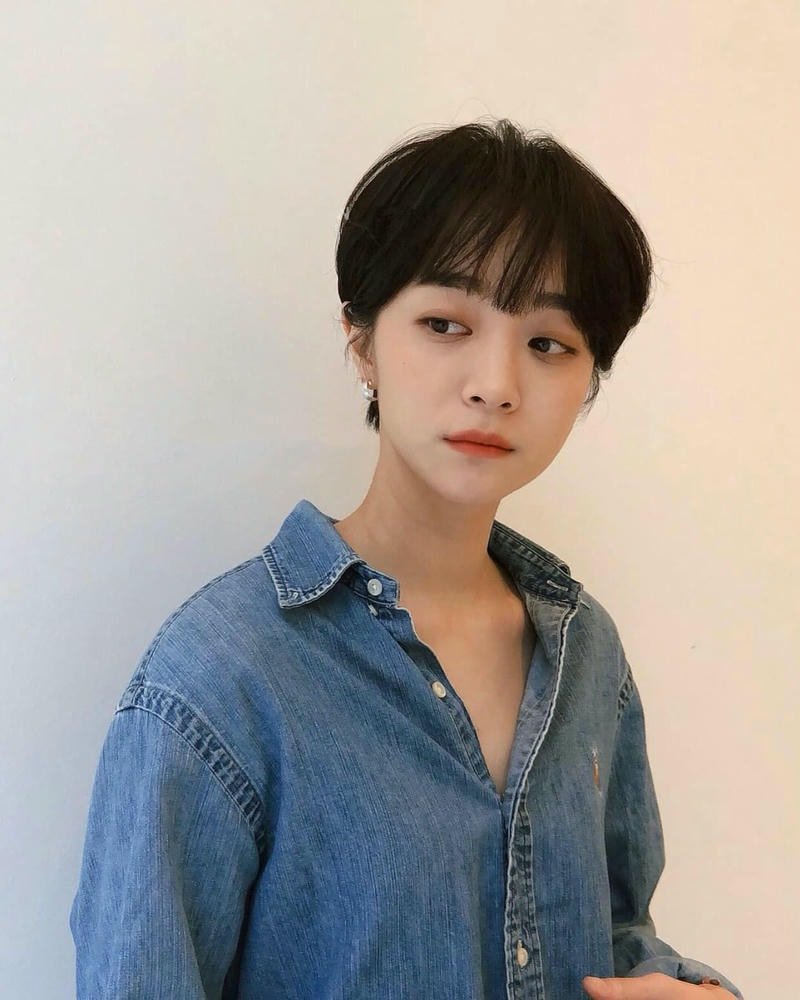 tóc tém cho mặt tròn to ngắn