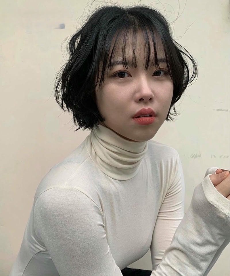 tóc tém cho mặt tròn to uốn