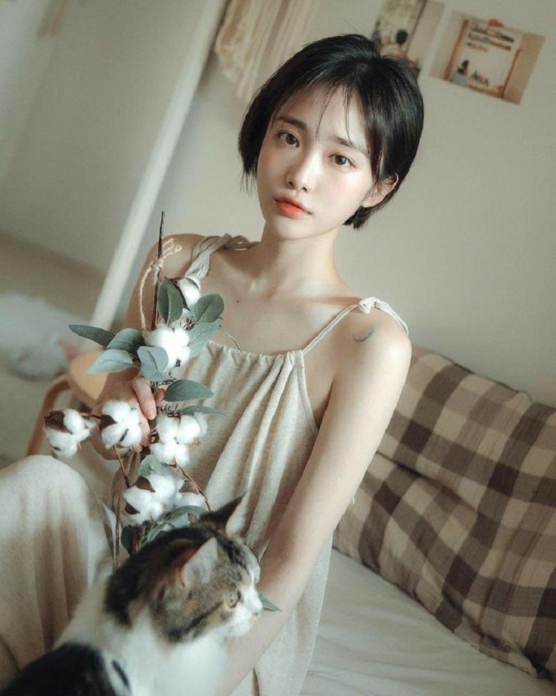 tóc tém cho nữ mặt tròn cực xinh