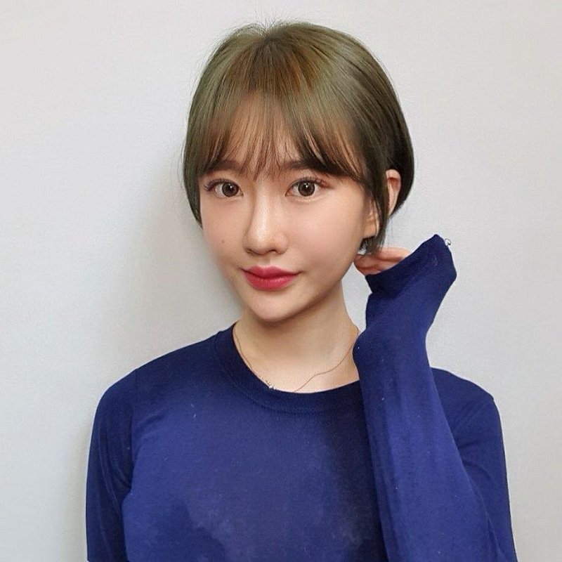 tóc tém cho nữ mặt tròn cute