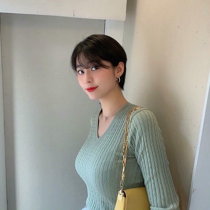 tóc tém cho nữ mặt tròn xinh