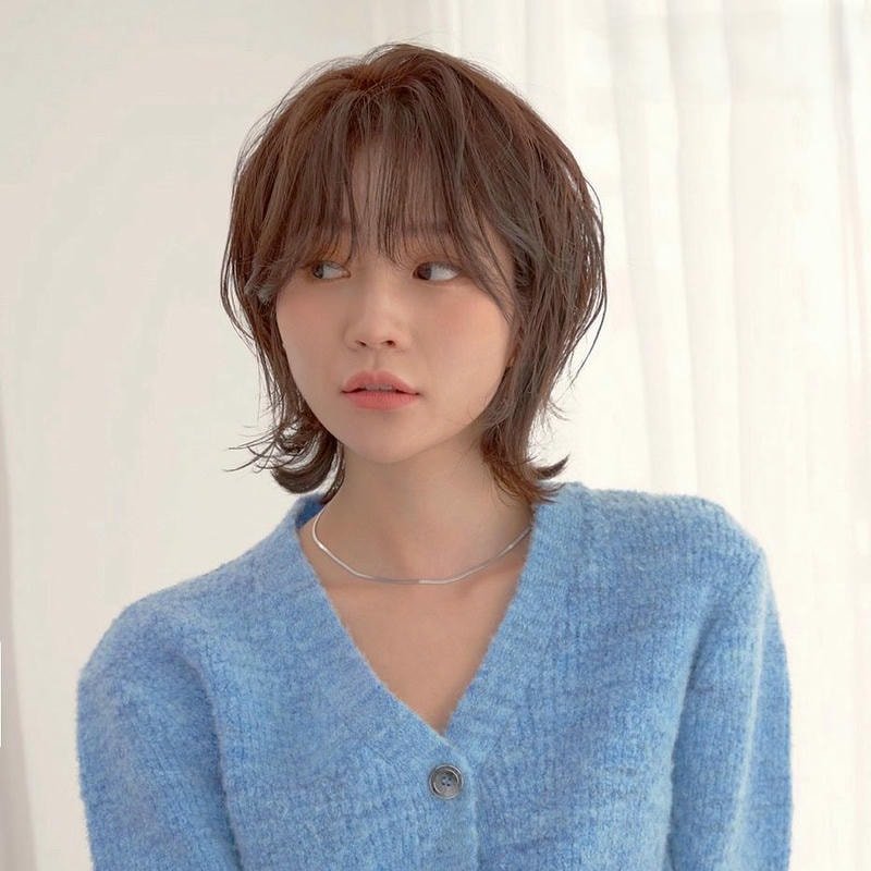 tóc tém cho nữ mặt tròn