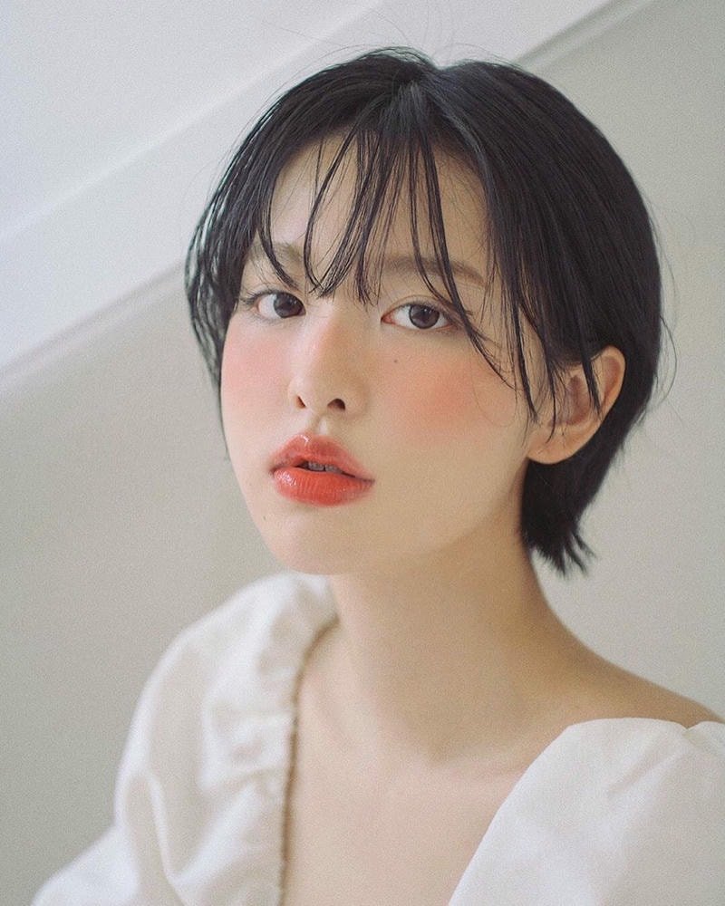 tóc tém nữ mặt tròn