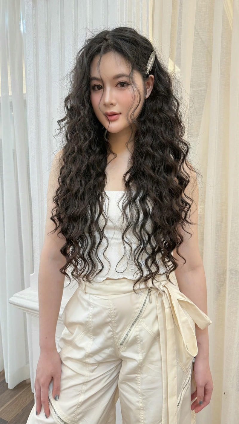 tóc xoăn hippie curly