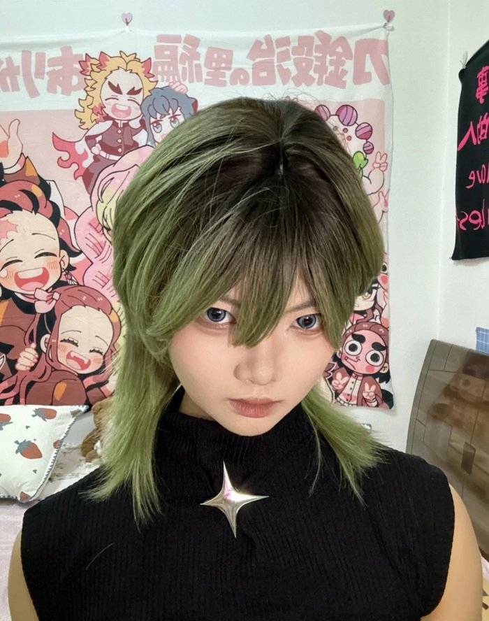 xanh rêu phối với màu gì