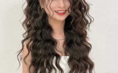 xoăn hippie ngang vai