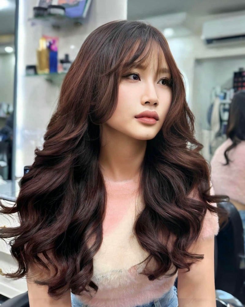 xoăn sóng lơi dài