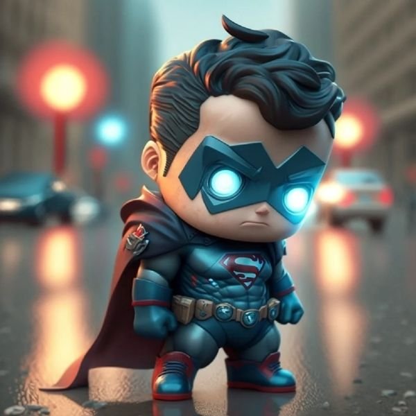 ảnh Superman chibi 3d