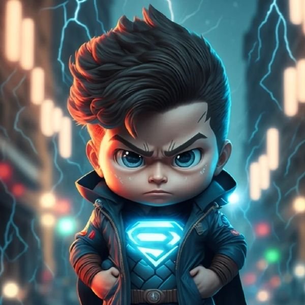 ảnh Superman chibi 4k