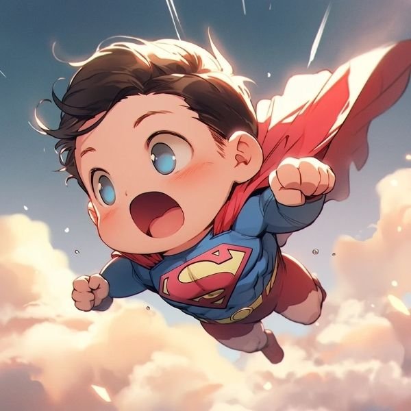 ảnh Superman chibi cực chất