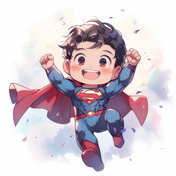 ảnh Superman chibi cực ngầu