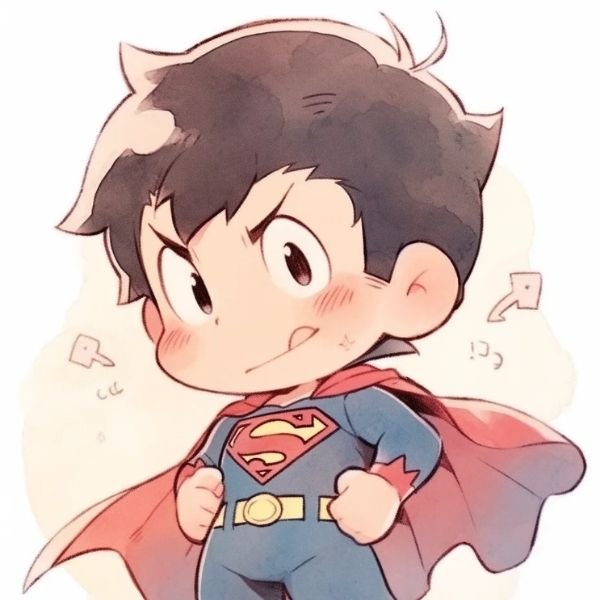 ảnh Superman chibi cute