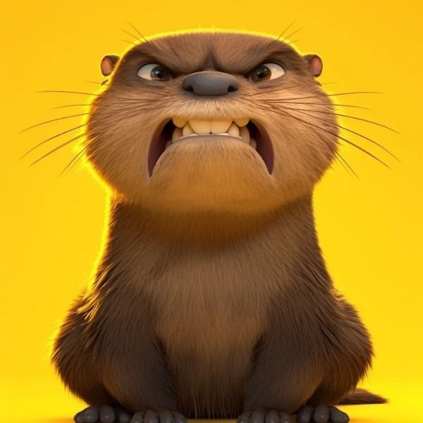 ảnh avatar rái cá 3d