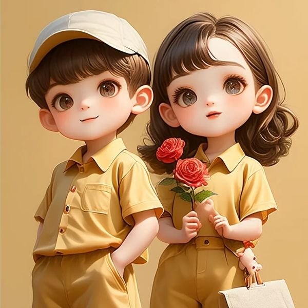 ảnh cặp đôi chibi 4k