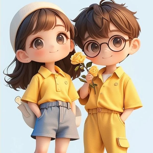 ảnh cặp đôi chibi dễ thương