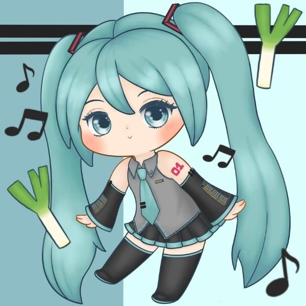ảnh chibi Miku dễ thương