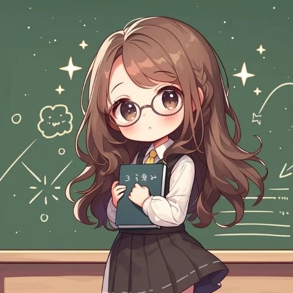 ảnh cô giáo chibi cute