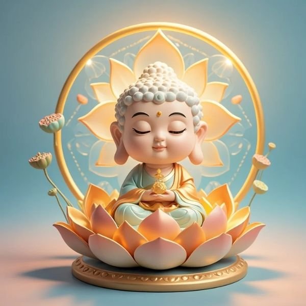 ảnh nền phật chibi 3d