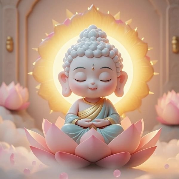 ảnh nền phật chibi 4k