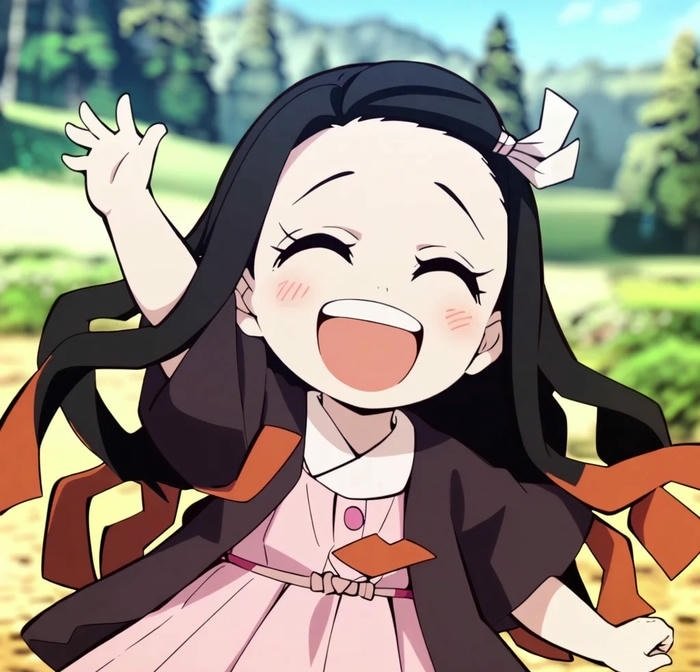 avatar nezuko cười