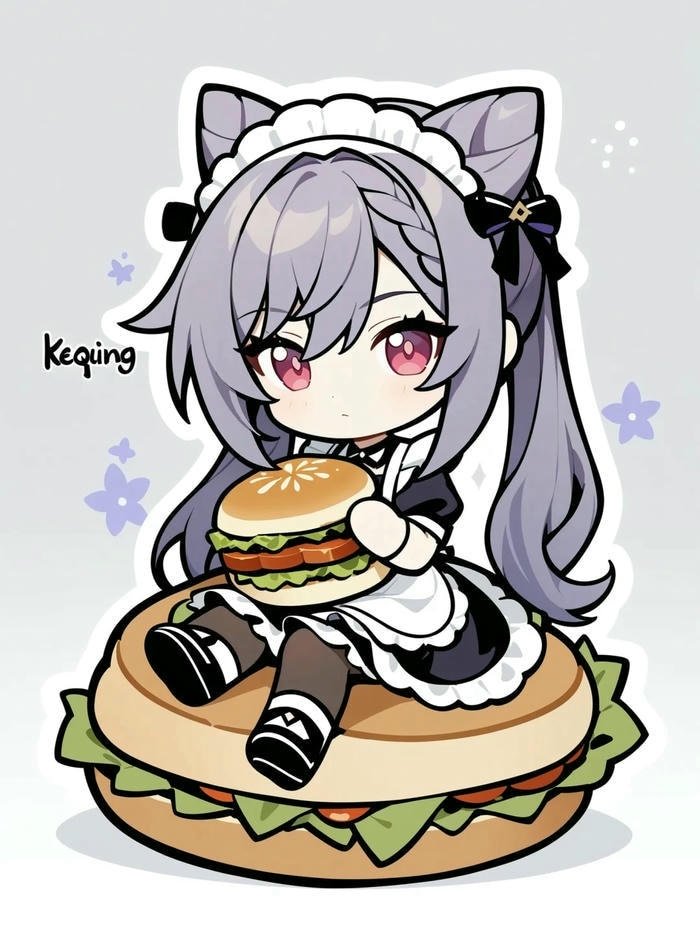 hình Keqing cute