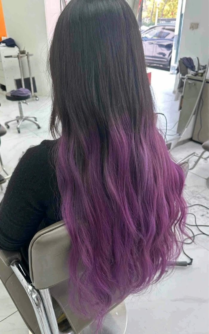 hình Nhuộm đuôi tóc