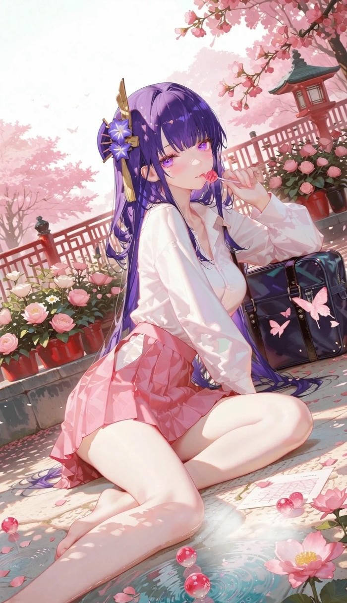 hình Raiden Shogun xinh nhất