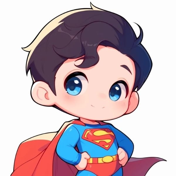 hình Superman chibi dễ thương