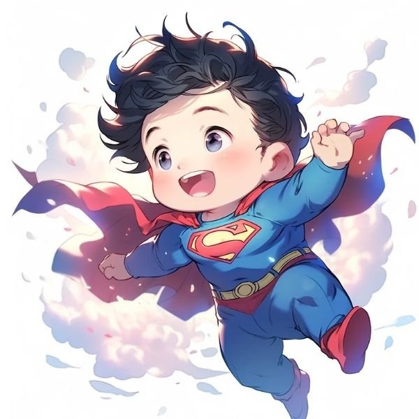 hình ảnh Superman chibi 3d