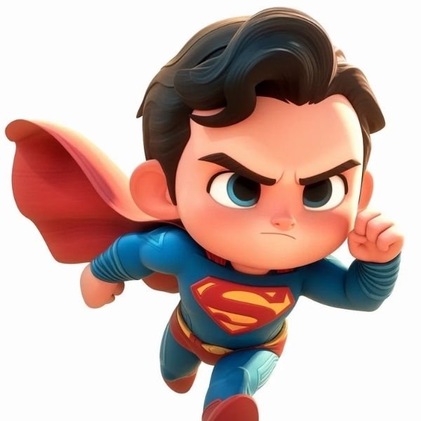 hình ảnh Superman chibi chất