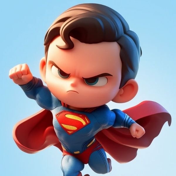 hình ảnh Superman chibi cực đẹp