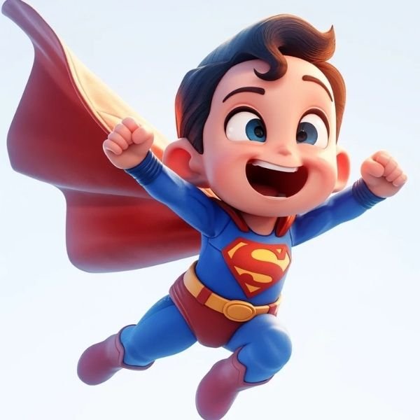 hình ảnh Superman chibi cực ngầu