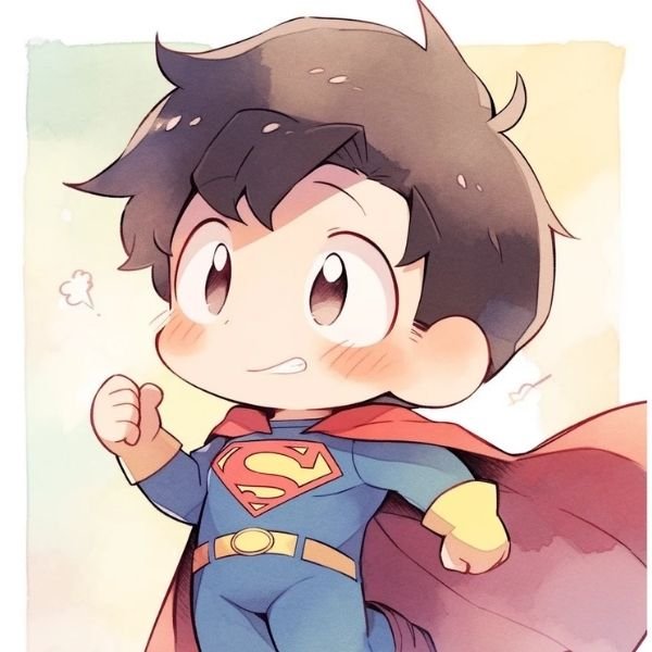 hình ảnh Superman chibi cute