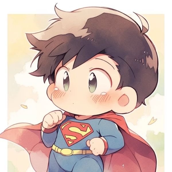 hình ảnh Superman chibi đáng yêu