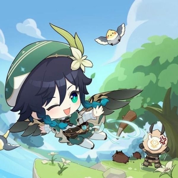 hình ảnh Venti chibi 4k